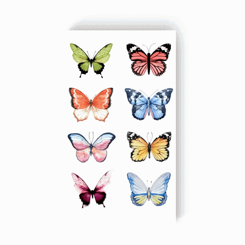Tattoo - Temporary Sticker Butterfly 10.5x6cm