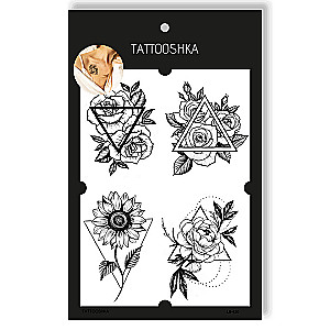 Tattoo - Disposable Sticker Graphic Triangle of Colors 15.5x21cm