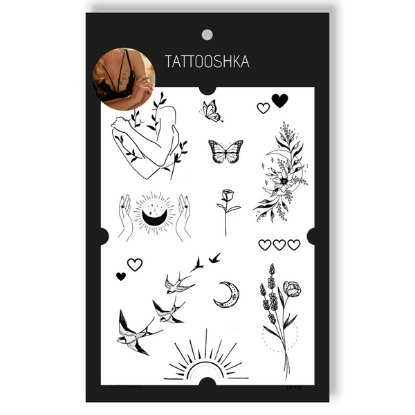 Tattoo - Temporary Sticker Popular Hits 15.5x21cm
