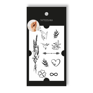 Tattoo - disposable sticker Gentle mini-tattoos 10.5x6cm