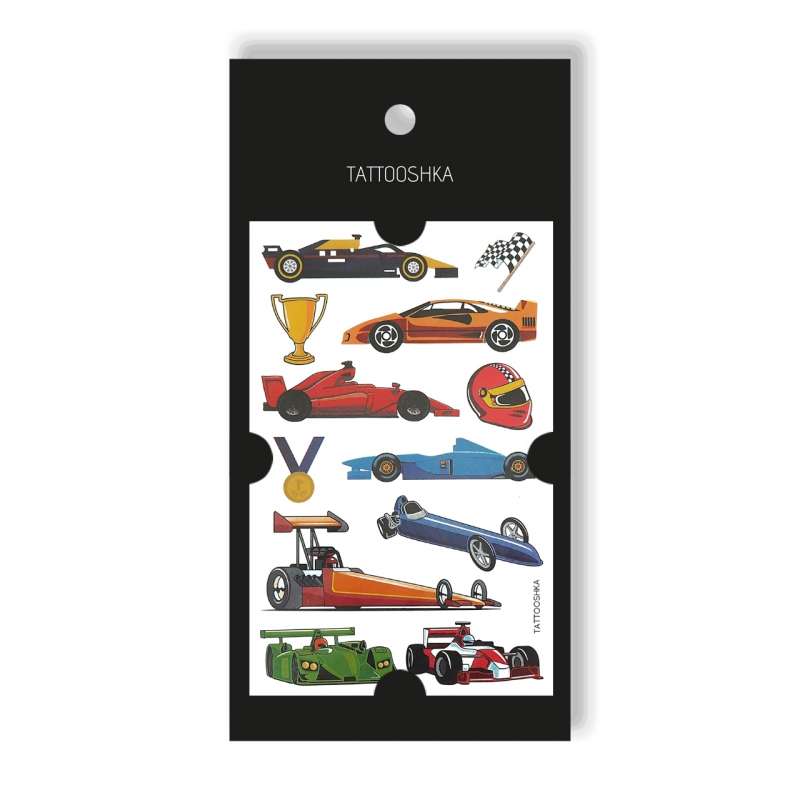 Tattoo - temporary sticker Racing 10.5x6cm
