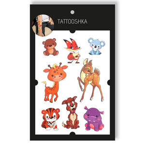 Tattoo - Bambi and his Friends Temporary Sticker 15.5x21cm