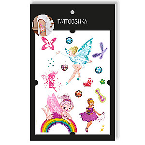 Tattoo - temporary sticker Fairy Magic with sequins 15.5x21 cm