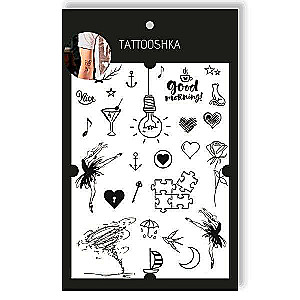 Tattoo - Temporary Sticker Set - Good Morning 15.5x21cm