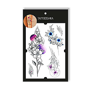 Tattoo - Disposable Sticker Geometric Flowers 15.5x21cm