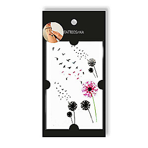 Tattoo - temporary sticker Dandelion fluff 10.5x6cm