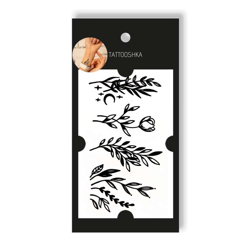 Tattoo - Temporary Sticker Small Branches 10.5x6cm