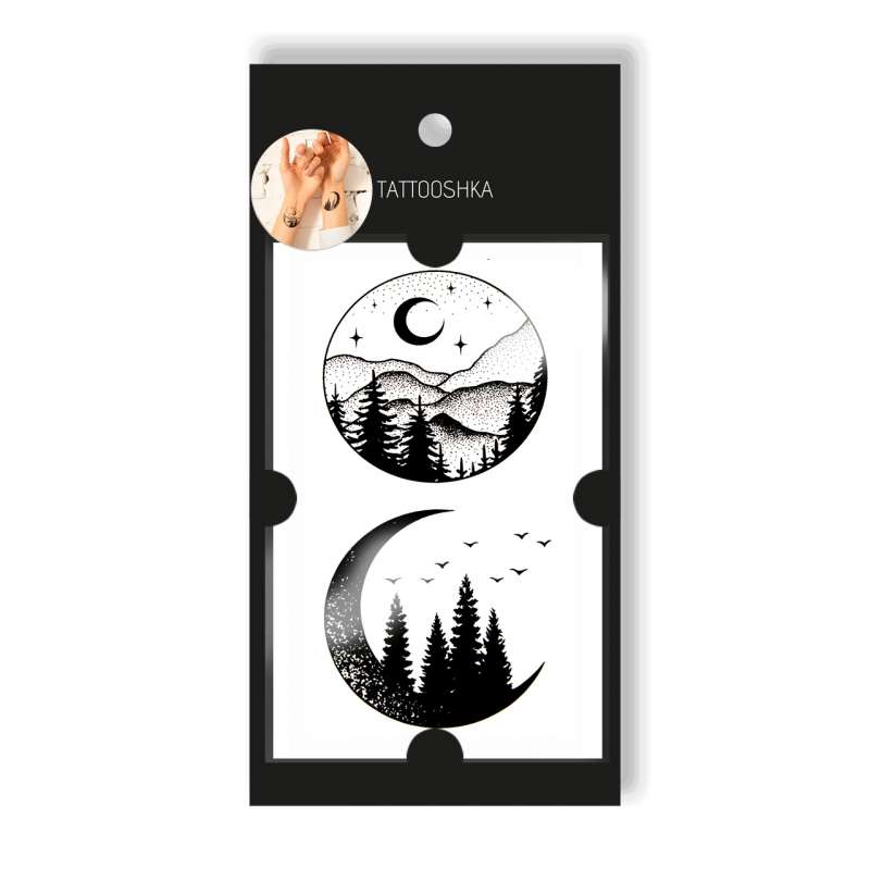Tattoo - temporary sticker Under the starry sky 10.5x6cm