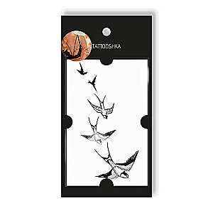 Tattoo - temporary sticker of a swallow 10.5x6cm