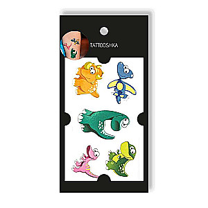 Tattoo - Temporary Sticker Gentle Dinosaurs 10.5x6cm