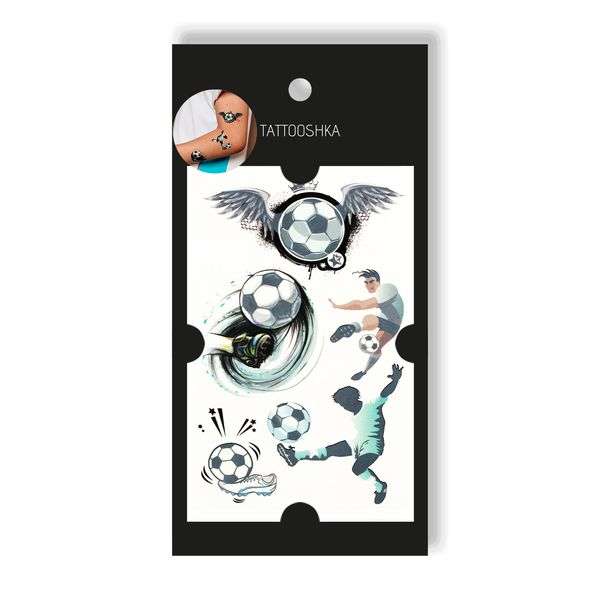 Tattoo - Temporary Sticker Football 10.5x6cm