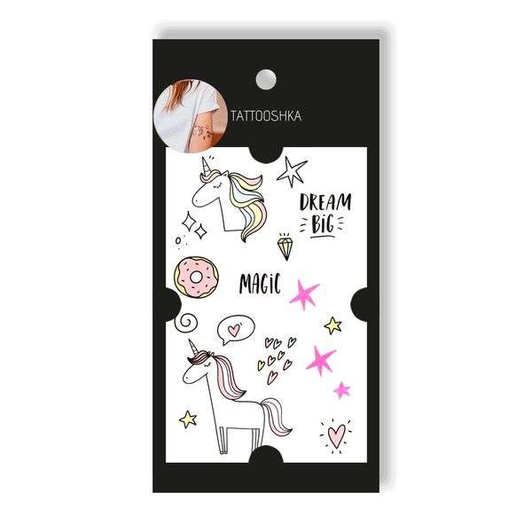 Tattoo - Temporary Sticker Magic Unicorn 10.5x6cm
