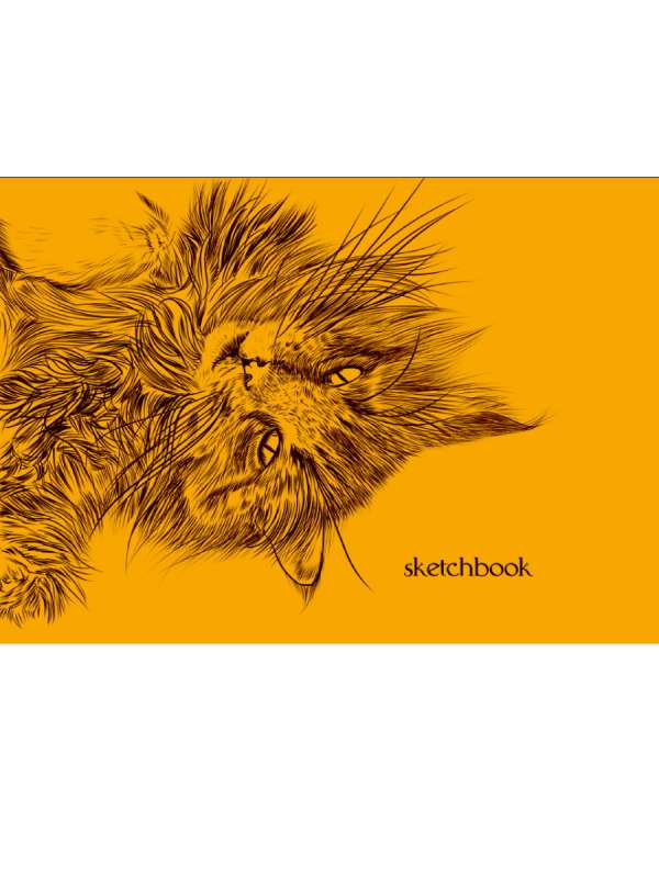 MyArt. Sketchbook 180 x 120 mm. Cat