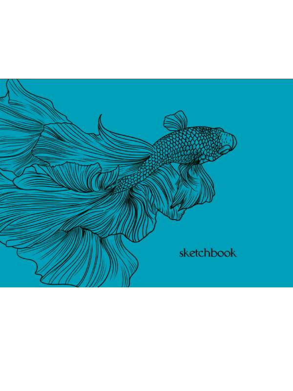 MyArt. Sketchbook 180 x 120 mm. Fish
