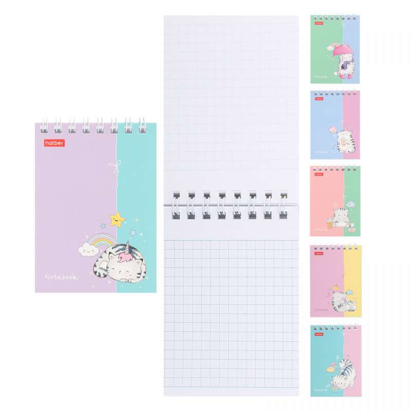 Notebook 60 sheets A7 - Adventures of Cat Pirozhok