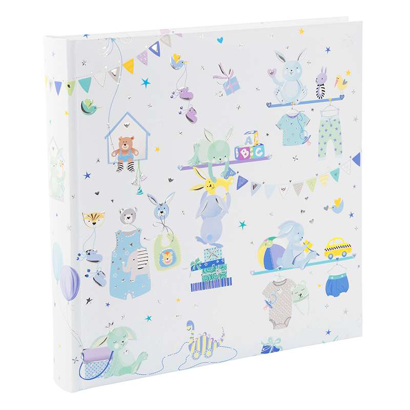 Photo album 25x25cm 60 pages children's Wonderland blue