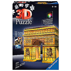 3D puzzle Arc de Triomphe with backlight