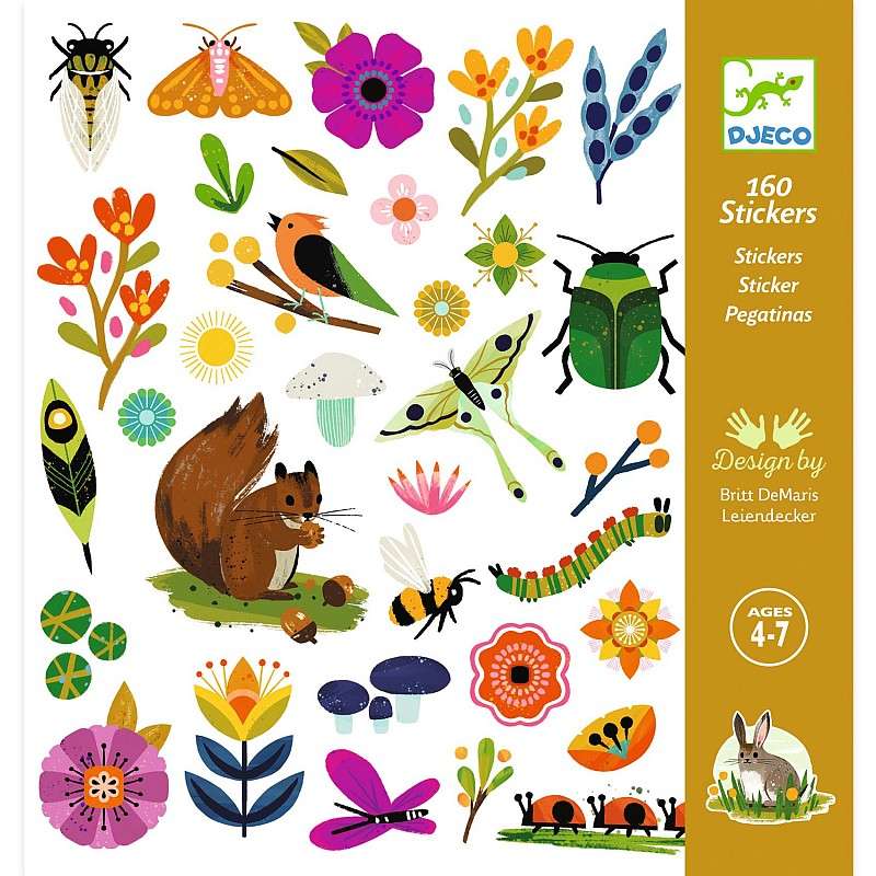 Stickers Garden, 160 pcs.