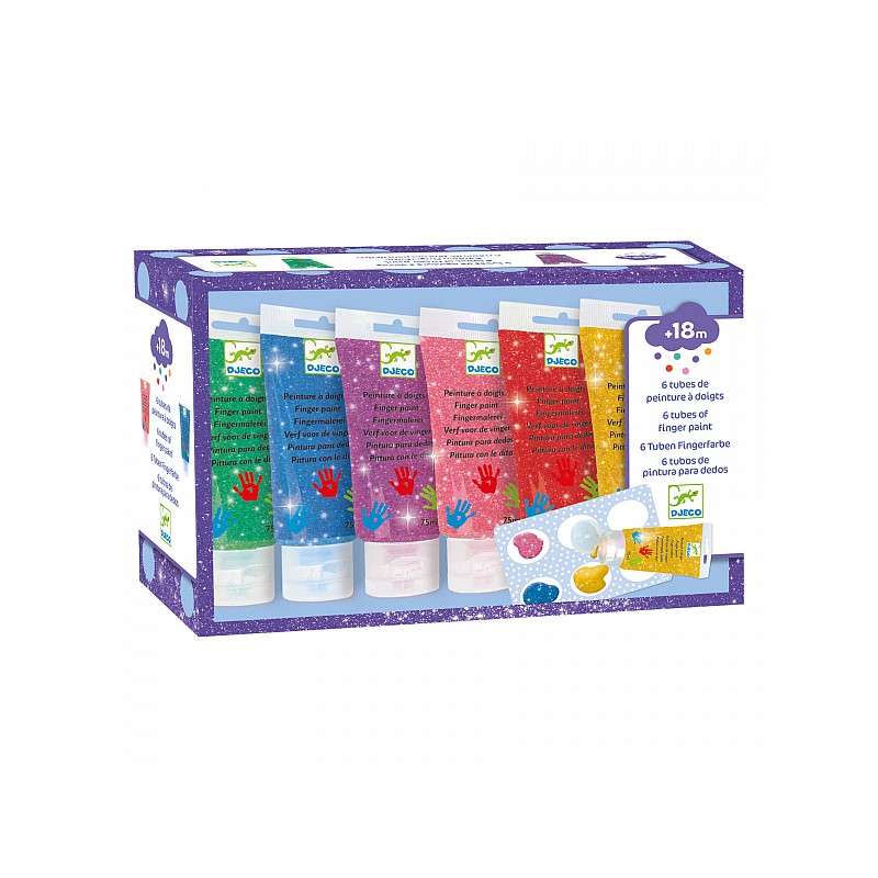 Finger Paints - 6 Colors - Shiny