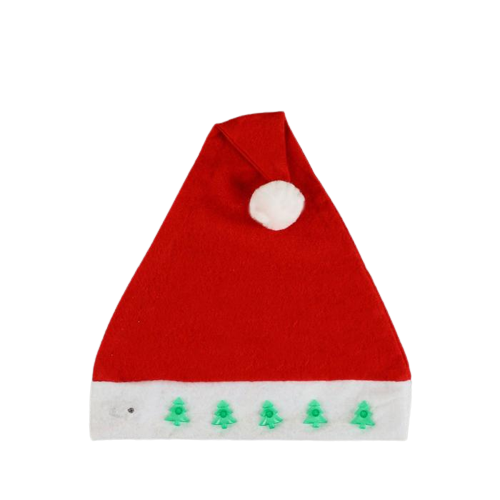 Light-up New Year's Tree Hat, Red