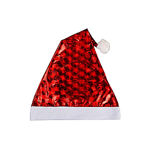 New Year Cap Holography 29x38 cm, red
