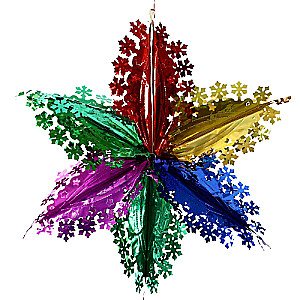 Foil Ball Small Snowflakes 52x52 cm