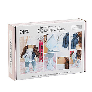 Interior doll Catti, sewing kit, 22.4 × 15.6 × 5.2 cm