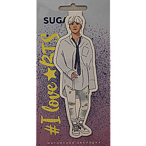 Figural Magnetic Bookmark. BTS. Suga
