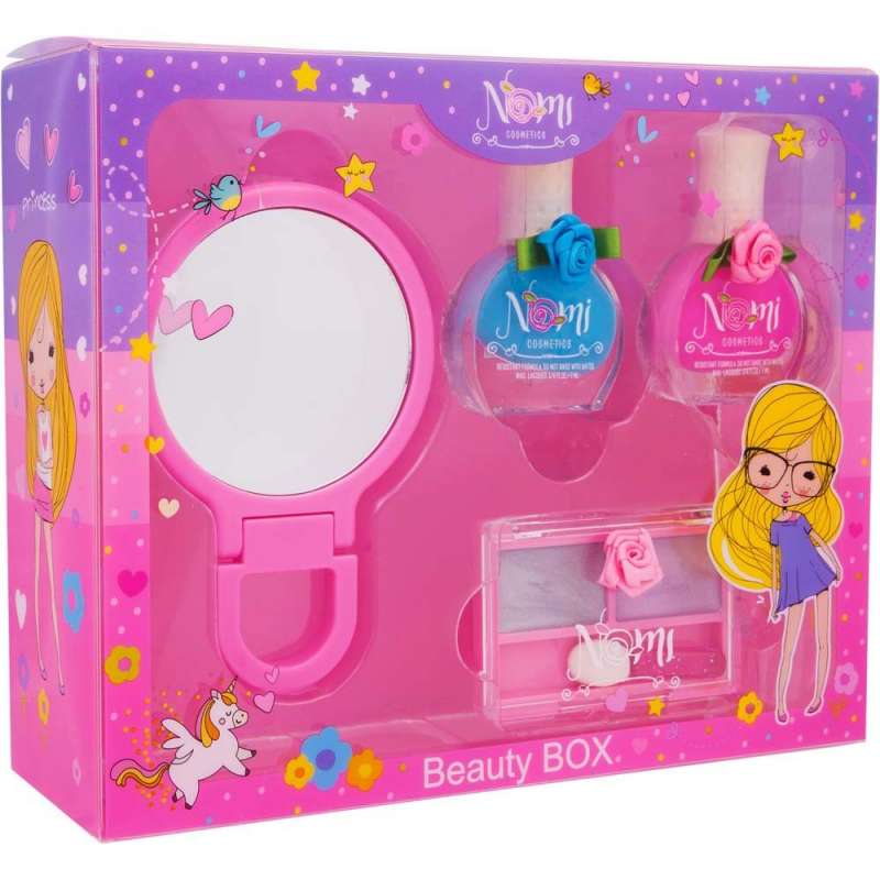 Children's Cosmetics Set NOMI Beauty Box No. 8 - 4 Items Nail Polish