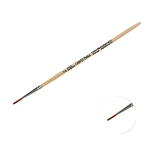 Synthetic Brush Round No. 2 d-2 mm ; L-12 mm wooden handle Calligrata
