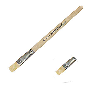 Brush Bristle Flat No. 16 d-16 mm; L-21 mm wooden handle Calligrata