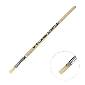 Brushed Flat Bristle No. 4 d-4 mm; L-12 mm wooden handle Calligrata