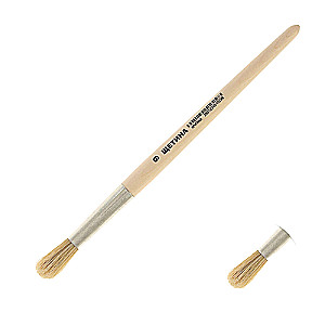 Round Bristle Brush No. 9 d-9 mm; L-28 mm wooden handle Calligrata