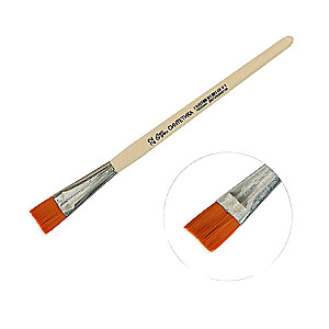 Synthetic Flat Brush No. 22 d-22 mm ; L-21 mm wooden handle Calligrata