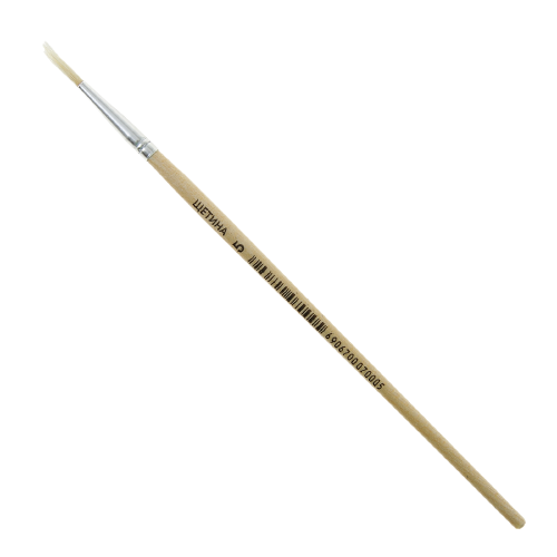 Round Bristle Brush No. 5 Wooden Handle