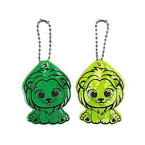 Reflective element double-sided lion 4.5*6cm chain MIX