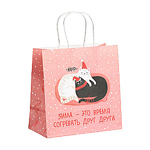 Gift bag Time to Warm Up, 22x22x11 cm
