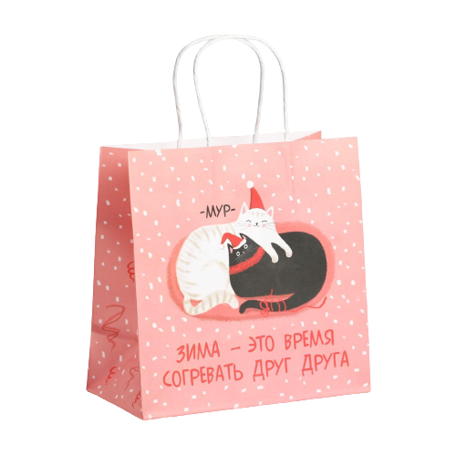 Gift bag Time to Warm Up, 22x22x11 cm