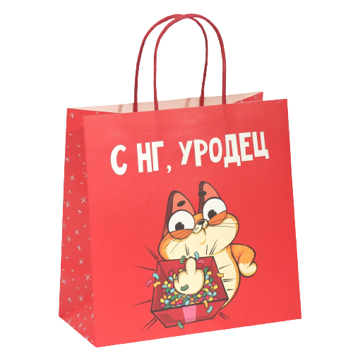 Gift Bag Monster, 22 x 22 x 11 cm