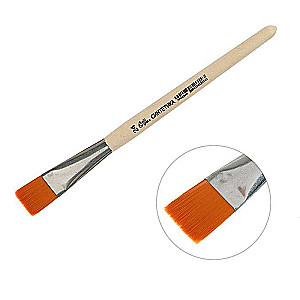 Synthetic Flat Brush No. 24 d-24 mm; L-22 mm wooden handle Calligrata