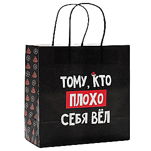 Gift Bag Who Misbehaved, 22 x 22 x 11 cm