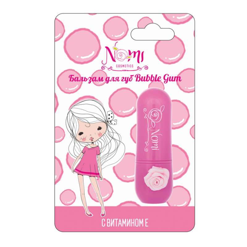 Nomi Bubble Gum Lip Balm for Girls