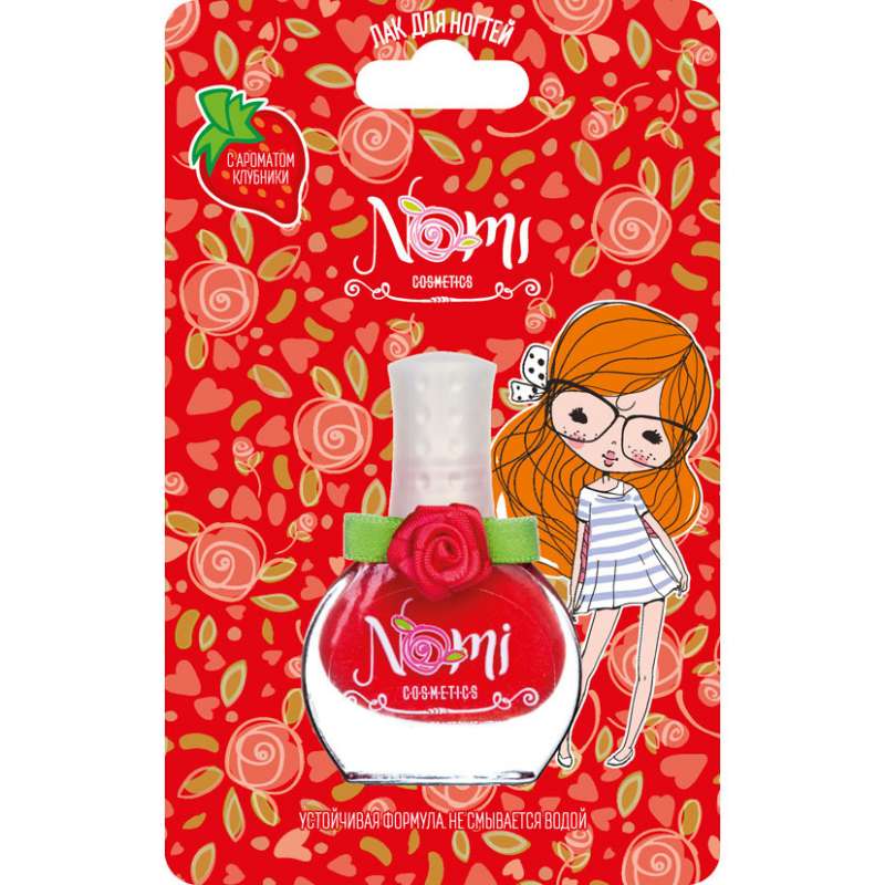 Nomi Strawberry Nail Polish, shade №2 red