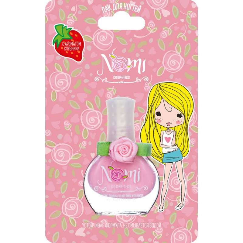 Nomi Strawberry Nail Polish, shade No.10 light pink