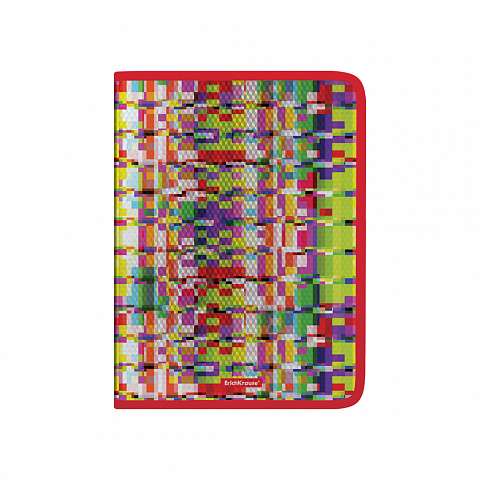 Zipper folder for notebooks, plastic ErichKrause® Random Tetris, A4