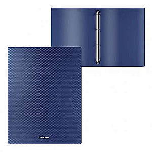 4-Ring Plastic Folder ErichKrause® Diamond Original, 35 mm, A4, Blue
