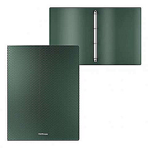 ErichKrause® Diamond Original Plastic 4-Ring Binder, 35 mm, A4, Green