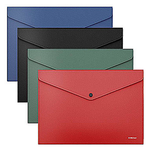 A4 Folder with Button ERICHKRAUSE Diagonal Classic, Mix