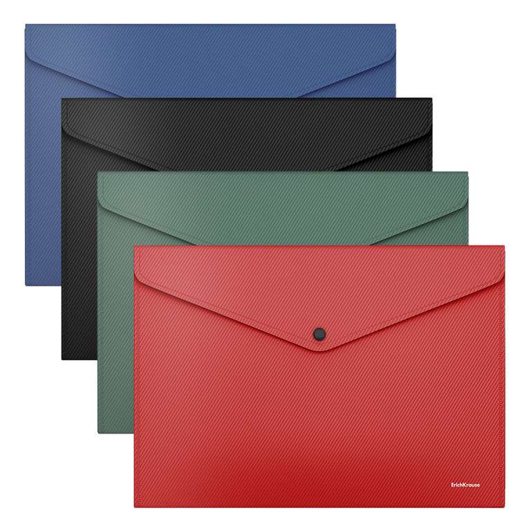 A4 Folder with Button ERICHKRAUSE Diagonal Classic, Mix