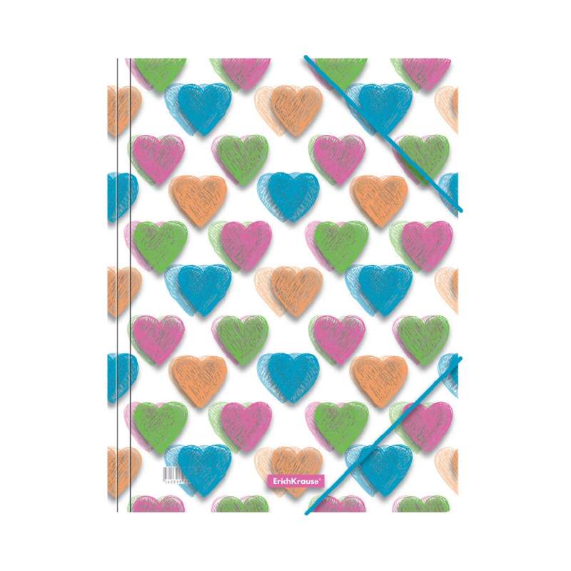A4 Folder with Rubber Band ERICHKRAUSE Neon Heart